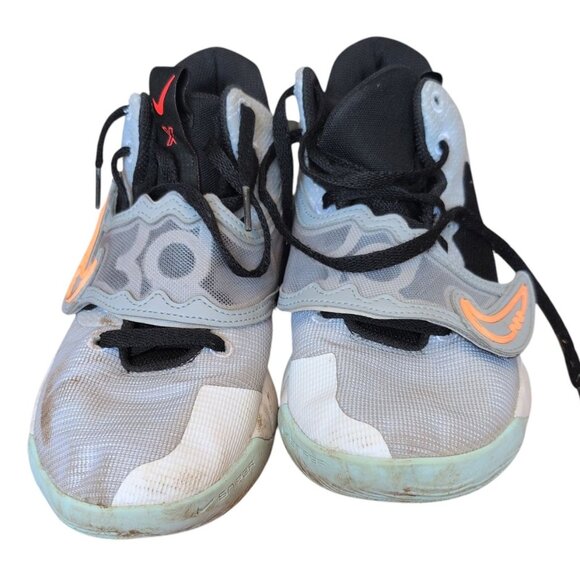 Nike Sneakers KD Trey 5 X EP Basketball Wolf Grey/white Lace up top Strap cover - Picture 3 of 5